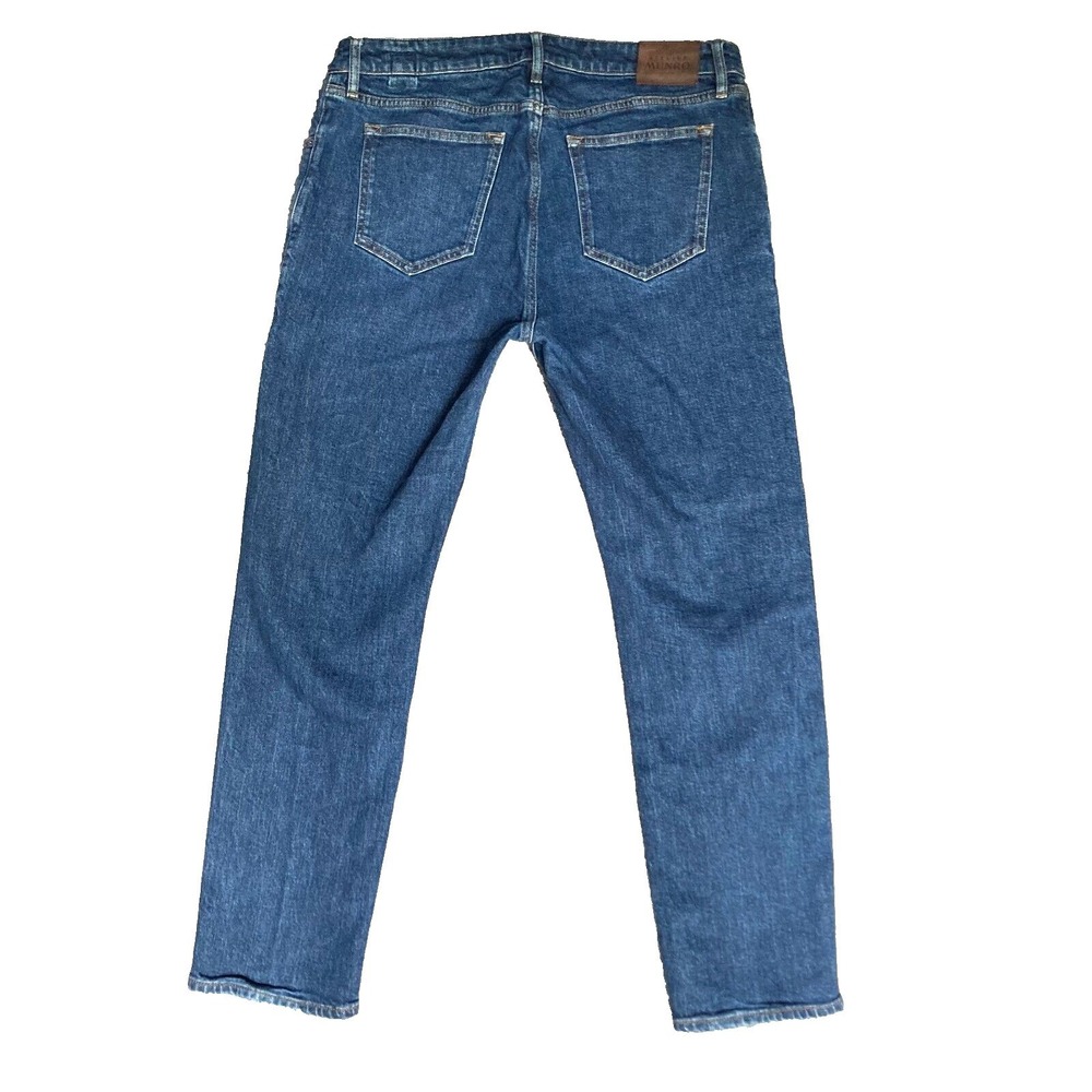 Atelier Munro Slim 5 Pocket Selvedge Candiani Denim Pant Jeans Men 37 37x29 $495